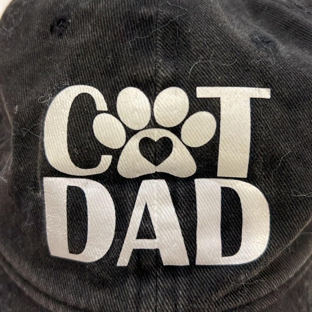 Cat Dad Black baseball cap - Picture 8 of 8